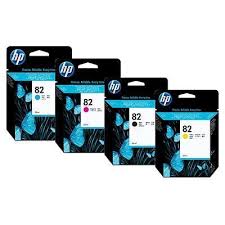 Hp 82 Original Ink Cartridge Combo Set