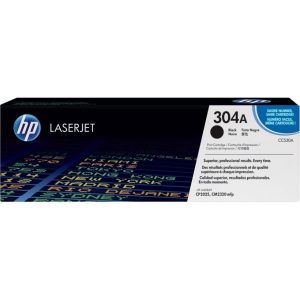 Genuine HP 304A Black LaserJet Toner Cartridge (CC530A)