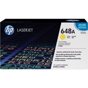 Genuine HP 648A Yellow LaserJet Toner Cartridge (CE262A)