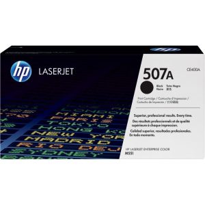 Genuine HP 507A Black LaserJet Toner Cartridge (CE400A)