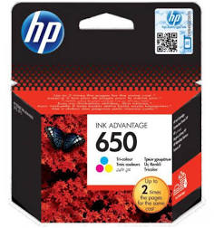 HP 650 Original Tri-Colour Ink Cartridge